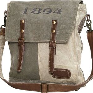 Myra Bag Patterned Interior with Brown Accents